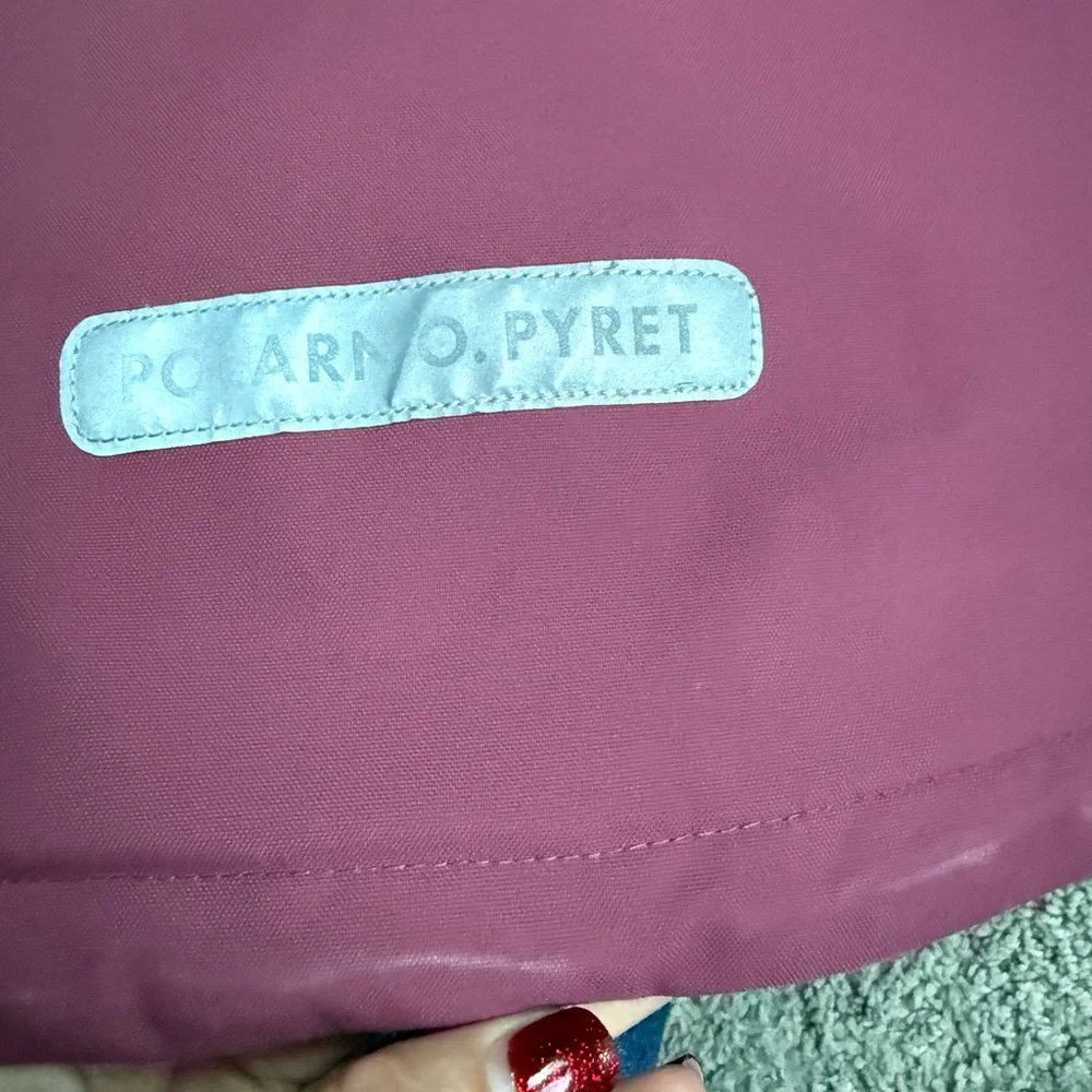 Polarn O. Pyret Rose Maroon Hooded Puffer Jacket